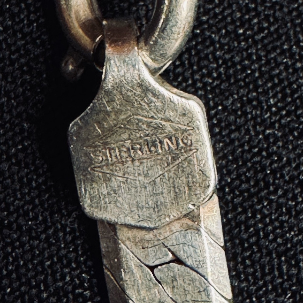 17” Sterling Silver Herringbone Necklace - Picture 2 of 9